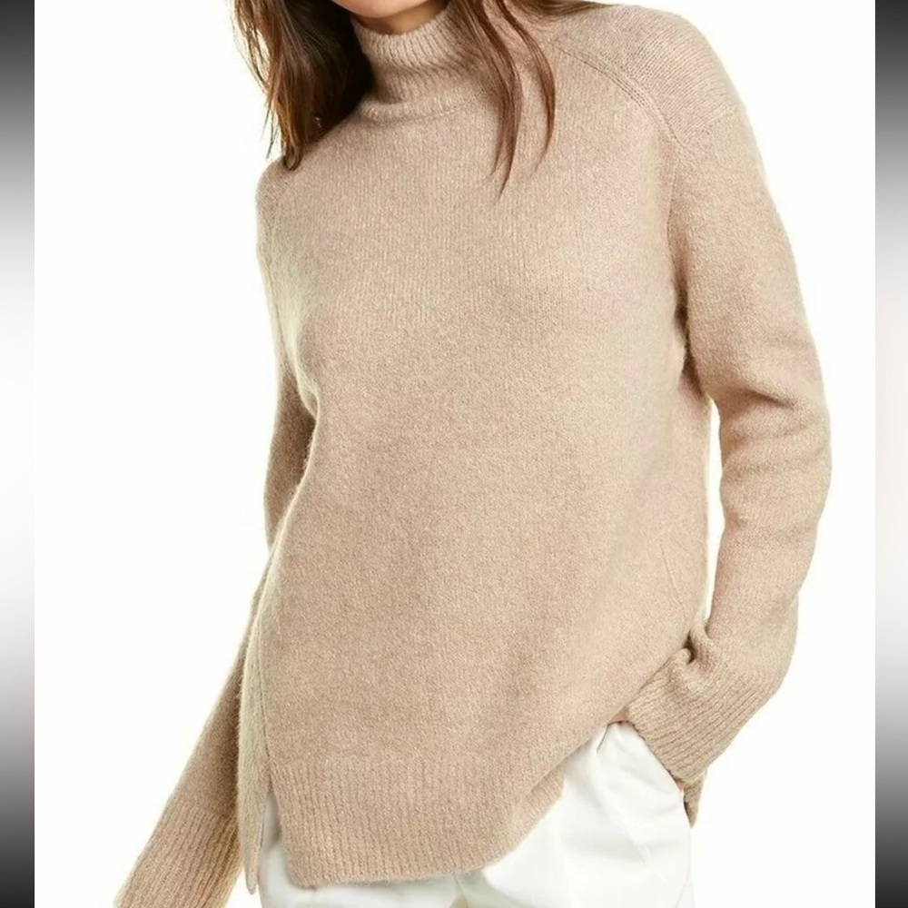 Vince side slit turtleneck wool sweater